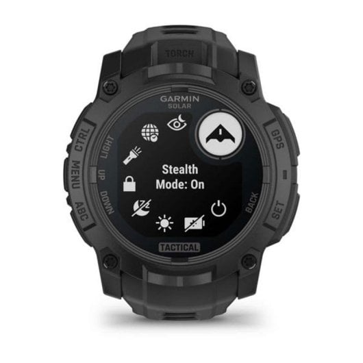 Garmin Instinct GPS AMOLED 45mm Schwarz Unisex SpO2 Pulsmesser Schlaftracker Wasserdicht 10ATM