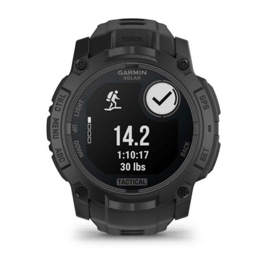 Garmin Instinct GPS AMOLED 45mm Schwarz Unisex SpO2 Pulsmesser Schlaftracker Wasserdicht 10ATM