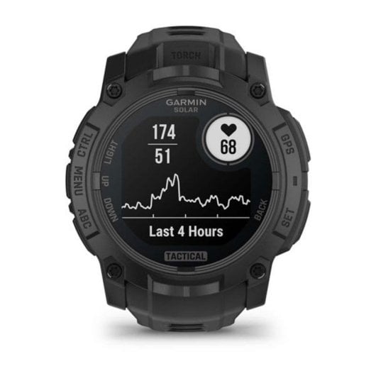 Garmin Instinct GPS AMOLED 45mm Schwarz Unisex SpO2 Pulsmesser Schlaftracker Wasserdicht 10ATM