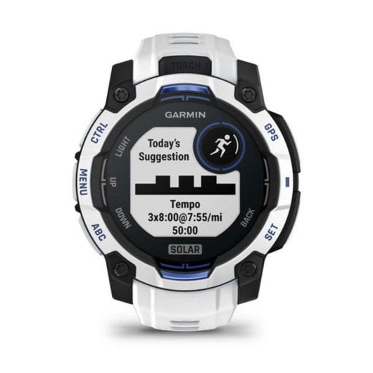 Garmin Instinct GPS 45mm AMOLED Blu Bianco Unisex Cardiofrequenzimetro SpO2 Always-on 10ATM