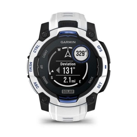 Garmin Instinct GPS 45mm AMOLED Blu Bianco Unisex Cardiofrequenzimetro SpO2 Always-on 10ATM