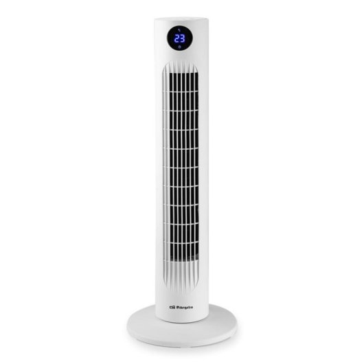 Ventilador de torre Orbegozo TWM 0960 60W 3 velocidades LED Blanco