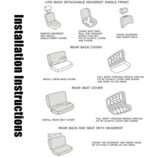 Fundas Para Coche , 5 Piezas Antideslizantes , Funda De Asiento Universal ,(azul) Nuevo