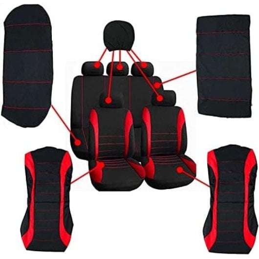 Fundas Para Coche , 5 Piezas Antideslizantes , Funda De Asiento Universal ,(azul) Nuevo