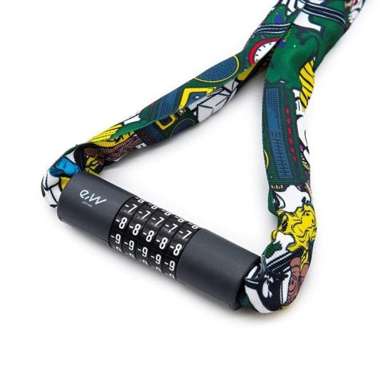 Candado De Contraseña Ewlk022 Funda Tela Roja  Grafiti