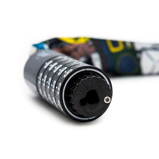 Candado De Contraseña Ewlk022 Funda Tela Roja  Grafiti