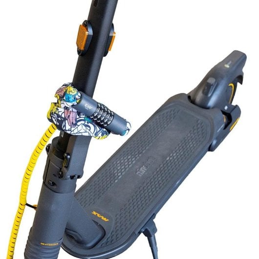 Candado De Contraseña Ewlk022 Funda Tela Roja  Grafiti