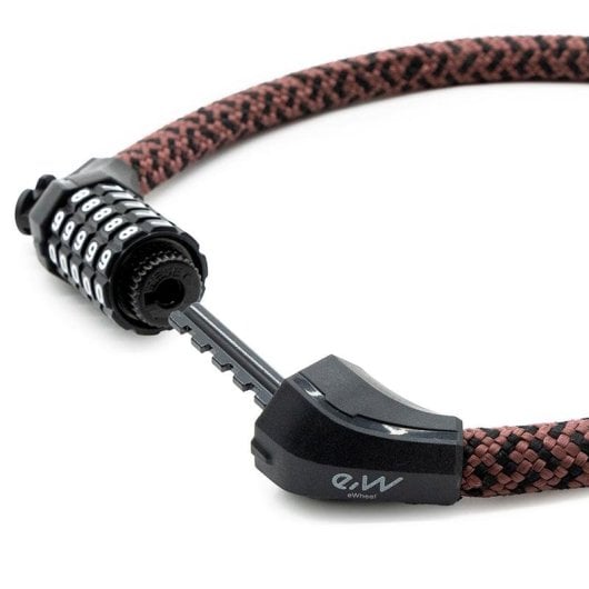 Candado De Contraseña Ewlk025 Funda Nylon Blanco  Marrón