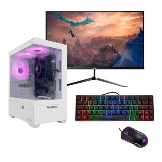 Pacote para jogos Deep Gaming Spectre AMD Ryzen 5 5600G 32GB 1TB SSD Radeon Windows 11 Pro Monitor 24"