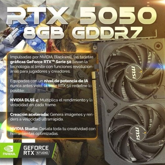 PC Racing RedSec AMD Ryzen 5 7500F 32GB 1TB SSD RTX 5050 Windows 11 Wi-Fi