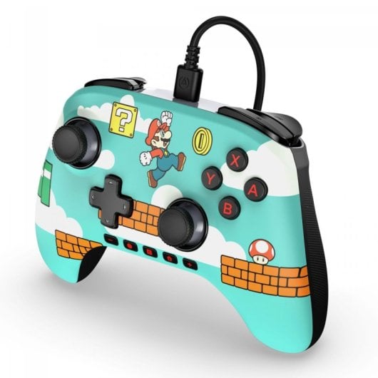 Manette filaire PowerA Advantage pour Nintendo Switch 2 - Mario Time vert
