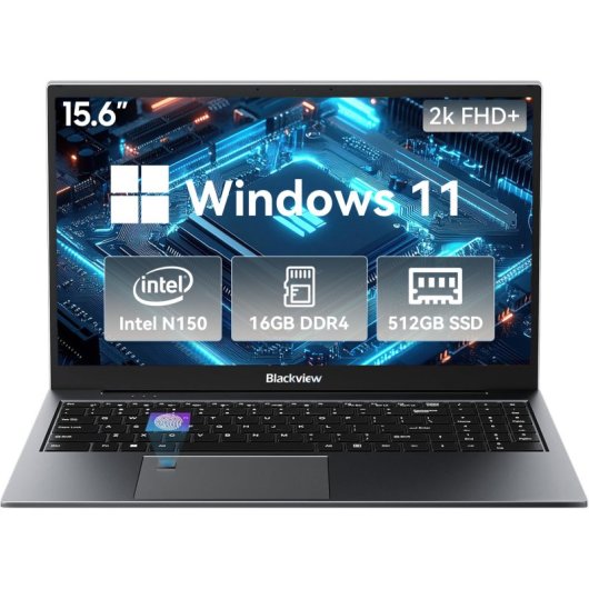 Portatile Blackview Acebook 8 15.6" Intel Core N150 16GB 512GB SSD Intel UHD Windows 11