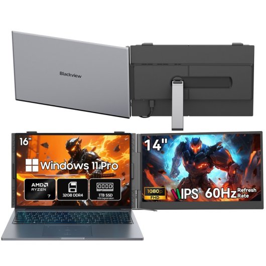 Portatile Blackview GamiBook 8 16" AMD Ryzen 7 7735HS 32GB 1TB SSD Radeon 680M Windows 11 Pro