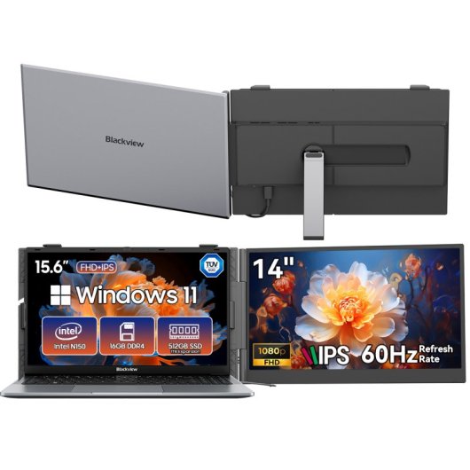Portátil Blackview AceBook 6 15.6" Intel N150 16GB 512GB SSD Intel UHD Windows 11 Home