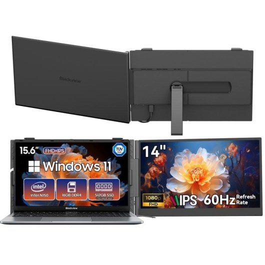 Portátil Blackview AceBook 6 15.6" Intel N150 16GB 512GB SSD Intel UHD Windows 11 Home