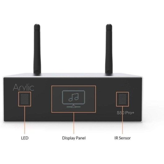 Arylic S50 Pro Plus Receptor Estéreo HiFi DAC ESS9023 Bluetooth 5.0 WiFi AirPlay Spotify RCA