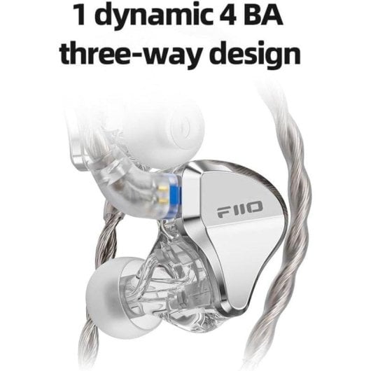 FiiO JH5 Auriculares InEar HiRes Híbridos 1DD 4BA 13Ohm Sensibilidad 111dB Cable 2 Pines 0.78mm