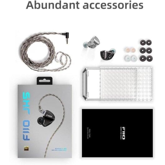 FiiO JH5 Auriculares InEar HiRes Híbridos 1DD 4BA 13Ohm Sensibilidad 111dB Cable 2 Pines 0.78mm