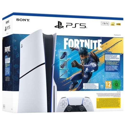 Sony PlayStation 5 Slim Chassis E + Fortnite Flowering Chaos