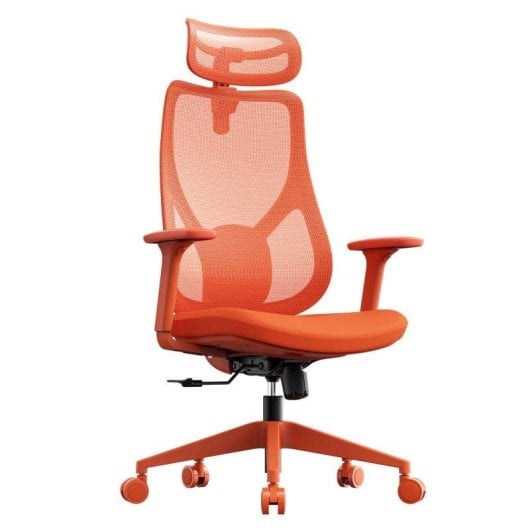 Sense7 Moyo Silla de Oficina Ergonómica Ajustable Naranja