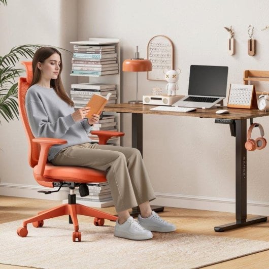 Sense7 Moyo Silla de Oficina Ergonómica Ajustable Naranja
