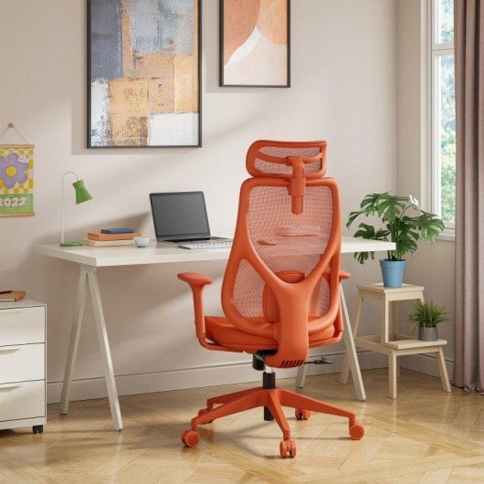 Sense7 Moyo Silla de Oficina Ergonómica Ajustable Naranja