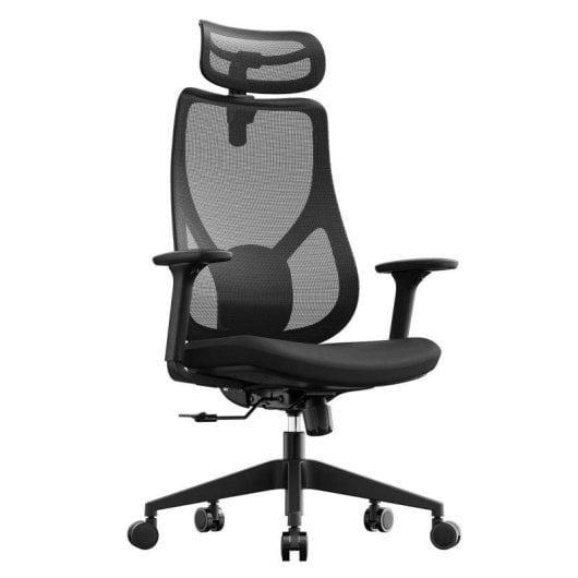 Silla de Oficina Ergonómica Sense7 Moyo, Reclinable, Negro