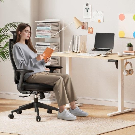 Silla de Oficina Ergonómica Sense7 Moyo, Reclinable, Negro