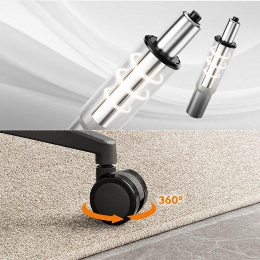 Silla de Oficina Ergonómica Sense7 Moyo, Reclinable, Negro