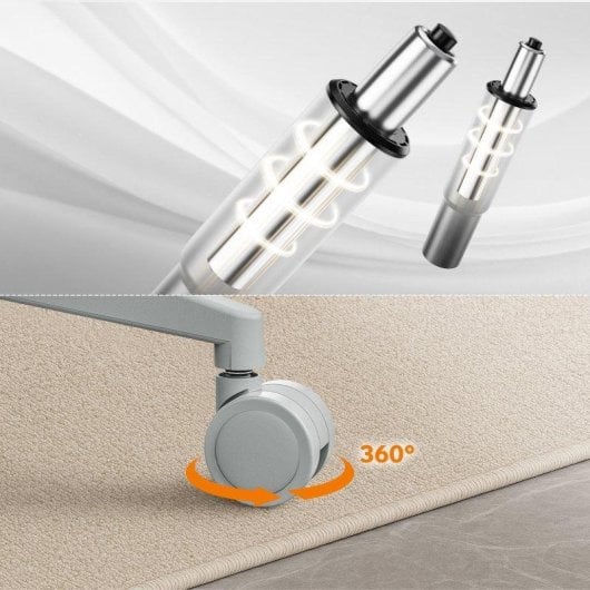 Sense7 Moyo Silla de Oficina Ergonómica Ajustable Gris