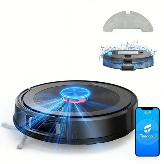 Robot Aspirador Teendow D10s Plus Navegação Inteligente 5.000 Pa Controlo por Voz