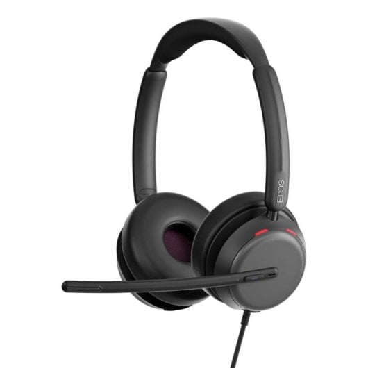 Casque Epos IMPACT 860T ANC filaire USB-C pour bureau avec réduction de bruit noir