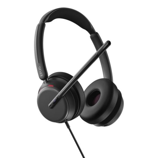 Casque Epos IMPACT 860T ANC filaire USB-C pour bureau avec réduction de bruit noir