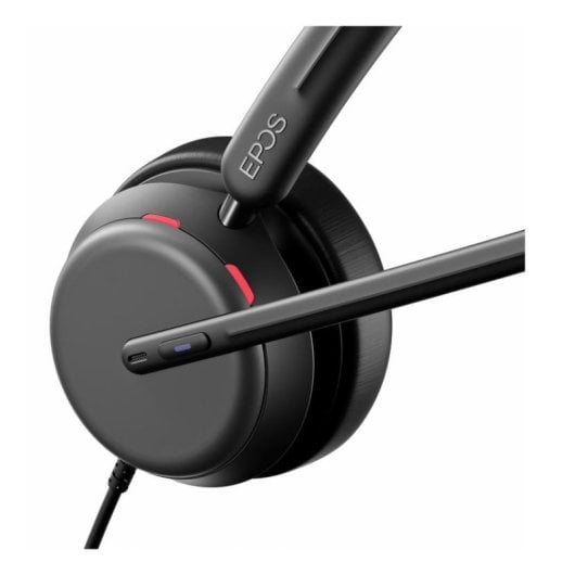 Casque Epos IMPACT 860T ANC filaire USB-C pour bureau avec réduction de bruit noir