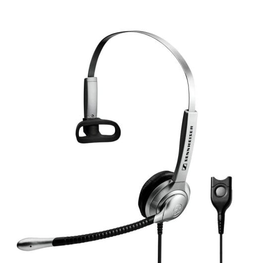 Casque Sennheiser SH 335 filaire pour bureau call center micro Boom réduction de bruit argent