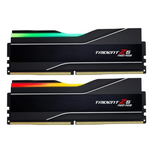 Mémoire RAM G.Skill Trident Z5 Neo RGB F5-6000J2636H16GX2-TZ5NR 32GB 2x16GB DDR5 6000MHz CL26 AMD EXPO RGB