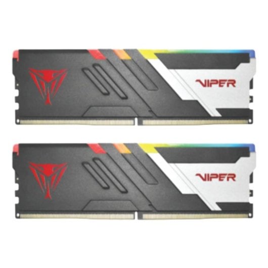 Mémoire RAM Patriot Viper Venom 64GB 2x32GB DDR5 6000MHz CL30 Intel XMP RGB Noir Blanc