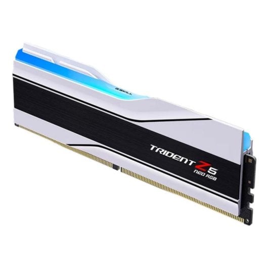 Mémoire RAM G.Skill Trident Z5 Neo RGB F5-6000J2836G32GX2-TZ5NRW 64GB 2x32GB DDR5 6000MHz CL28 AMD EXPO RGB Blanc