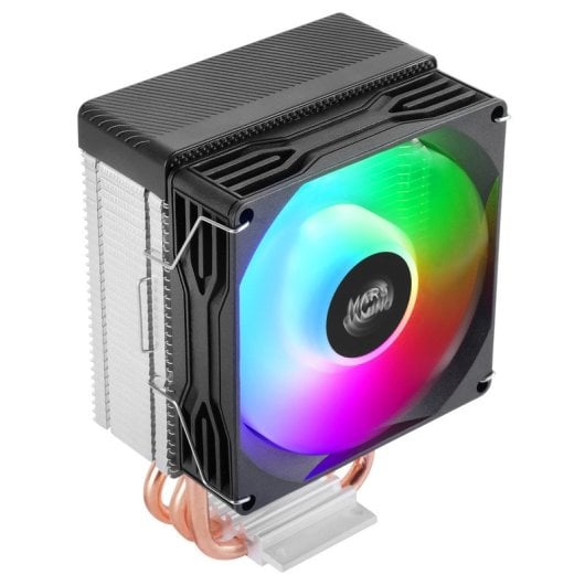 Dissipateur thermique Mars Gaming Mcpu-x3 pour processeur 190 W, 3 caloducs, ventilateur PWM, FDB, FRGB, format SFF/mini-ITX, noir