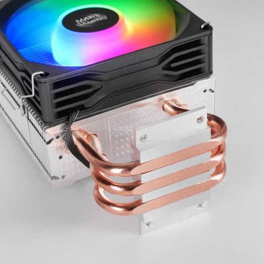 Dissipateur thermique Mars Gaming Mcpu-x3 pour processeur 190 W, 3 caloducs, ventilateur PWM, FDB, FRGB, format SFF/mini-ITX, noir