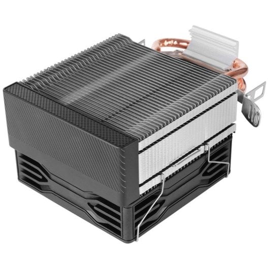 Dissipateur thermique Mars Gaming Mcpu-x2 pour processeur 150 W, 2 caloducs, ventilateur PWM, FDB, FRGB, format SFF/mini-ITX, noir
