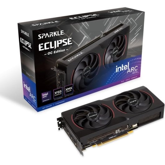 Tarjeta Gráfica Sparkle Intel Arc B570 Eclipse OC 10GB GDDR6 Reacondicionado