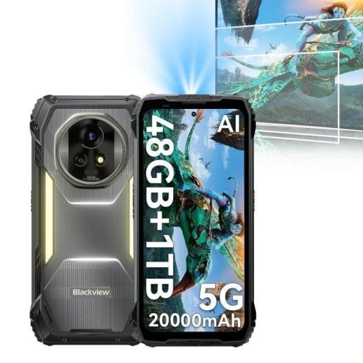 Blackview Xplore 2 5G 16GB 6.73" 1TB Nero proiettore integrato