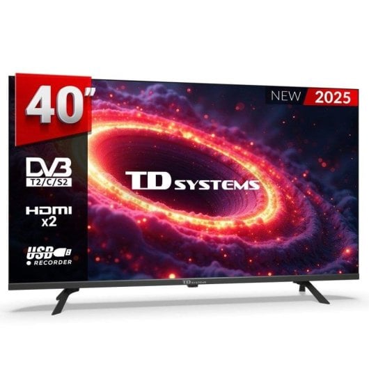 TV TD Systems LED M40K21F 40" Full HD DLED Grabador USB DVB-T2/C/S2