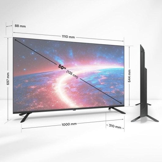 TV TD Systems QLED M50K21GLQ 50" 4K Google Assistant Android 14