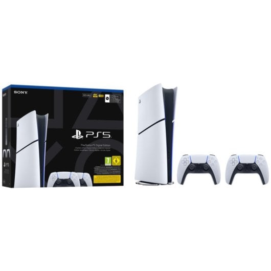 Sony PlayStation 5 Slim Digital Chassis E + 2 controller DualSense V3