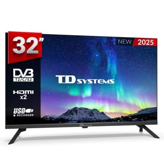 TV TD SYSTEMS LED M32K21H 32" HD DVB-T2/C/S2 Dolby Digital Plus USB