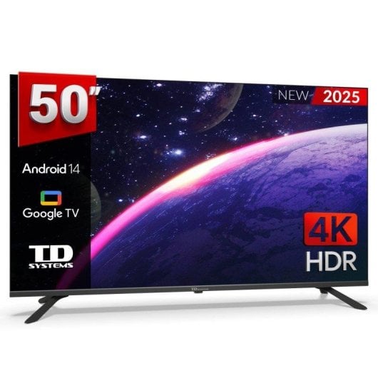 TV TD Systems LED M50K21GLE 50" 4K Google TV Dolby Digital Plus