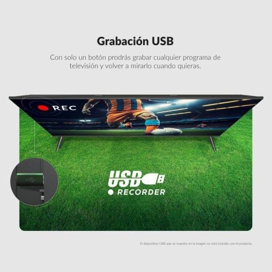 TV Anexa LED VISION40C01F 40" Full HD Triple Sintonizador PVR USB