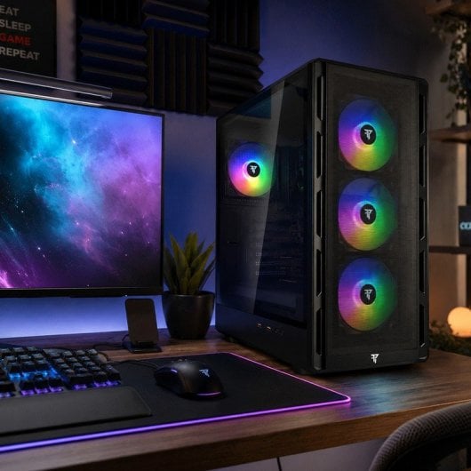 Tempest Ironvale Caja PC ATX ARGB Mesh Negra
